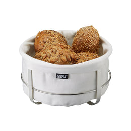 Bread basket BRUNCH, round white