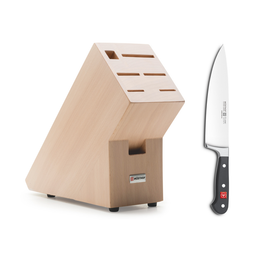 Classic chef's knife with free knife block, beech\9835-99- I32
