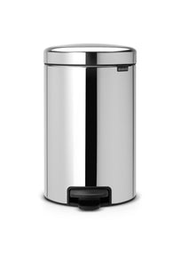 Brabantia Pedal Bin newIcon 12L Plastic Inner Bucket Brilliant Steel