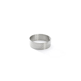 Round tart ring VALRHONA, perforated stainless -Ø5.5 H 2 \3099.01-D2242