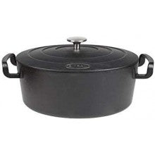 SITRAM Cast Iron Black Oval Casserole Dish, 4 L \711091 -I21
