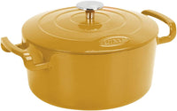 SITRAM Cast Iron Yellow  Round Casserole Dish, 5 L \711983-I21