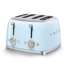 Smeg 50's Style 4-Slot Toaster, Pastel Blue