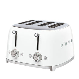 Smeg Retro 50’s Style 4-Slot Toaster, White