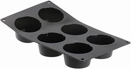 Moul ' Flex Silicone Mould Tray for 6 Muffins Black \1962.01-C2232