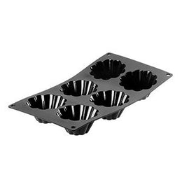 Moul ' Flex Silicone Tray - 6 Fluted Cakes \1964.01-C2231