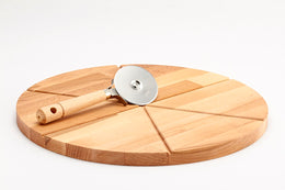 BEECH WOOD CUTTING BOARD WITHOUT PIZZA CUTTER \ 26046 -I23