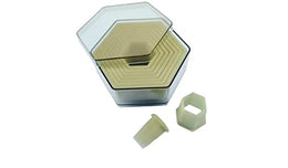 Box Of 9 plastic cutters-PLAIN  HEXAGON \ 4304.40