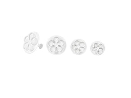 GP&me La Dolcetteria Plunger Cutters - Flowers 1 (4 Pcs Set) \ 5157 -I532