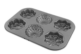 GP&me La Dolcetteria Nonstick 6 Fiorella Moulds \ 5179