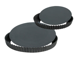 Fluted Iron Pie Pan With Removable Base (24 cm) \ 5357.24-C2230