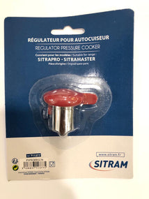 Stainless steel and silicon pressure cooker regulator RED \711357