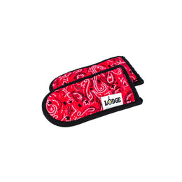 Set of 2 Red Bandana Fabric Hot Handle Holders-G32