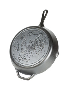 12In Lodge Wildlife Skillet with Bear\L10SKWLBR-G12