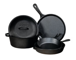 Lodge 5 Piece Cast Iron Cookware Set / L5HS3-E11