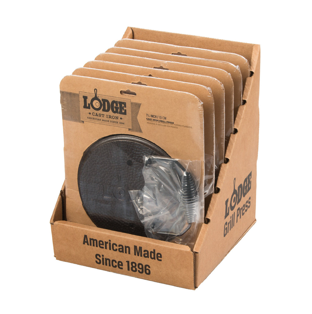 Round Cast Iron Grill Press 7.5In \ LGPR3F22 Chef & Chef