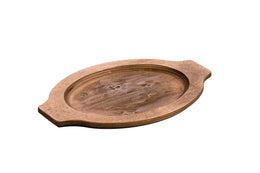 Grip Style Oval Wood Underliner, Walnut Stain \ UGOH -C4