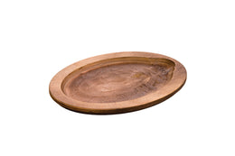 Oval Wood Underliner, Walnut Stain \ UOPB
