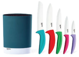 Set 5 pcs of Ceramic Knives with holder \ 80221 -I23